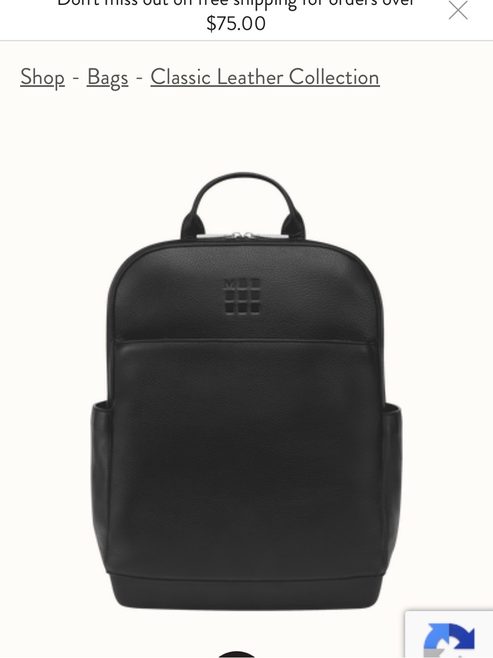 NWT Moleskine Leather Pro Backpack